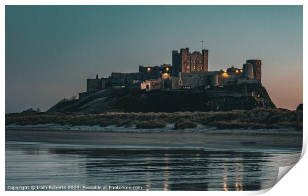 Bamburgh Castle Print by Liam Roberts