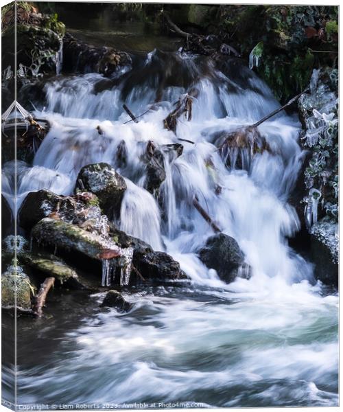 Waterfall  Canvas Print by Liam Roberts