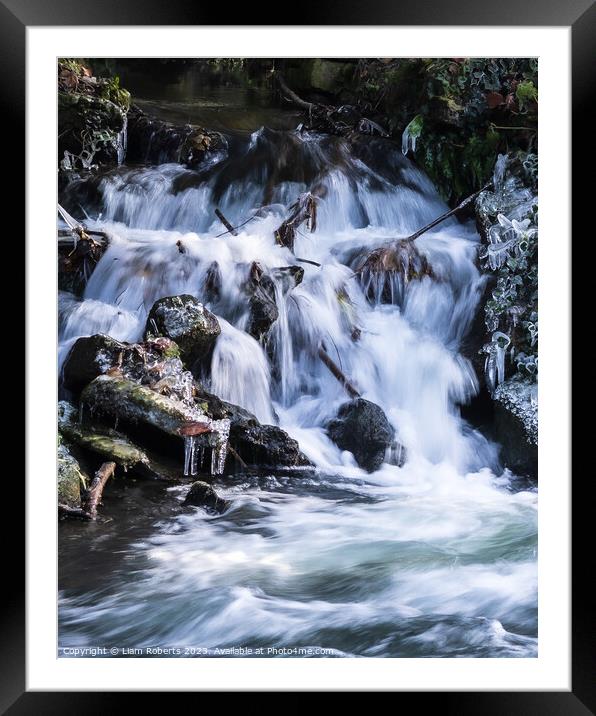Waterfall  Framed Mounted Print by Liam Roberts