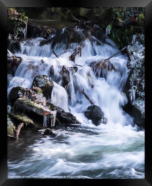 Waterfall  Framed Print by Liam Roberts