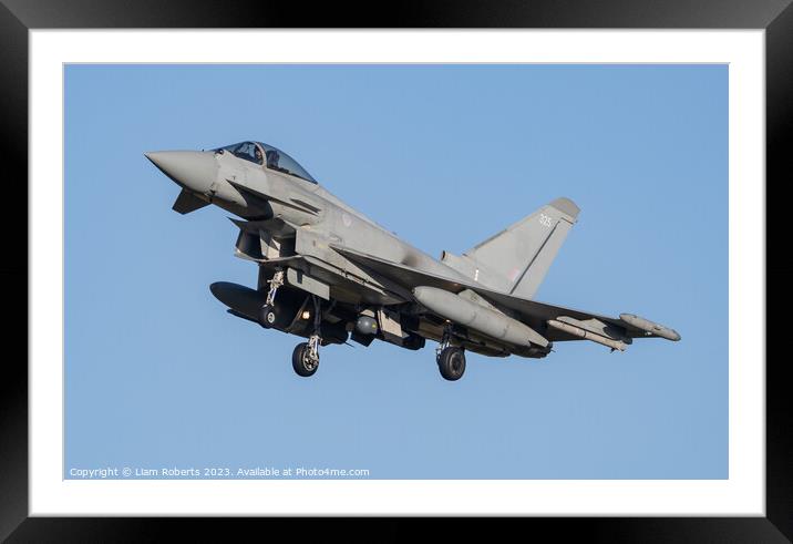 Eurofighter Typhoon  Framed Mounted Print by Liam Roberts