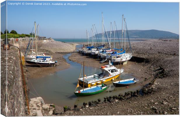 Serenity at Porlock Weir Canvas Print by Derek Daniel