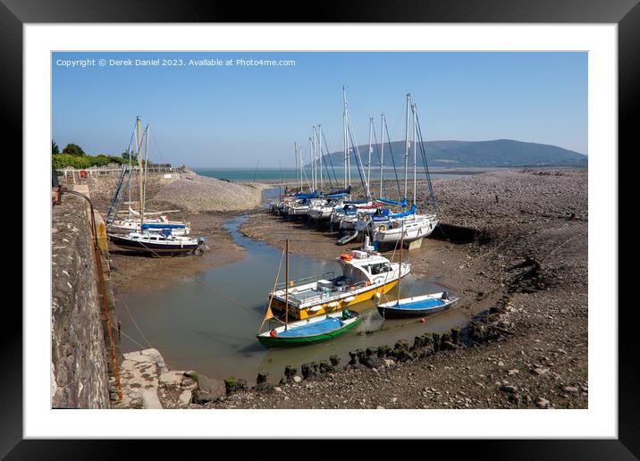 Serenity at Porlock Weir Framed Mounted Print by Derek Daniel