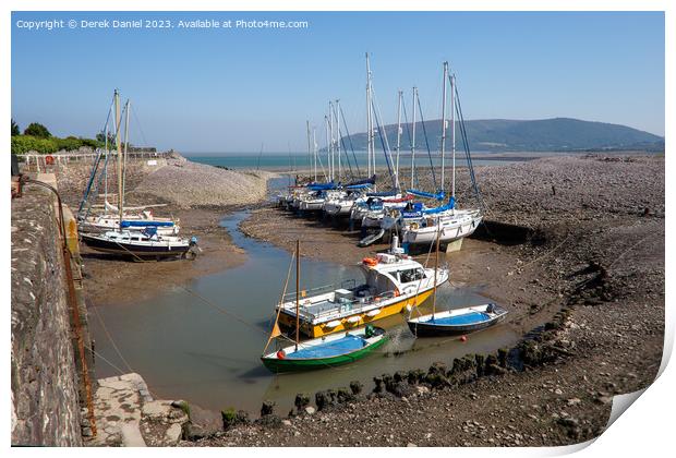 Serenity at Porlock Weir Print by Derek Daniel