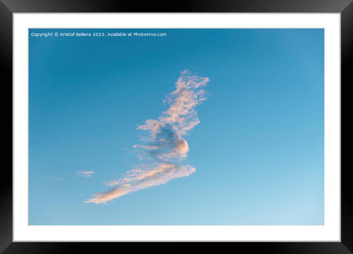Sky cloud Framed Mounted Print by Kristof Bellens