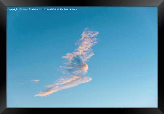 Sky cloud Framed Print by Kristof Bellens