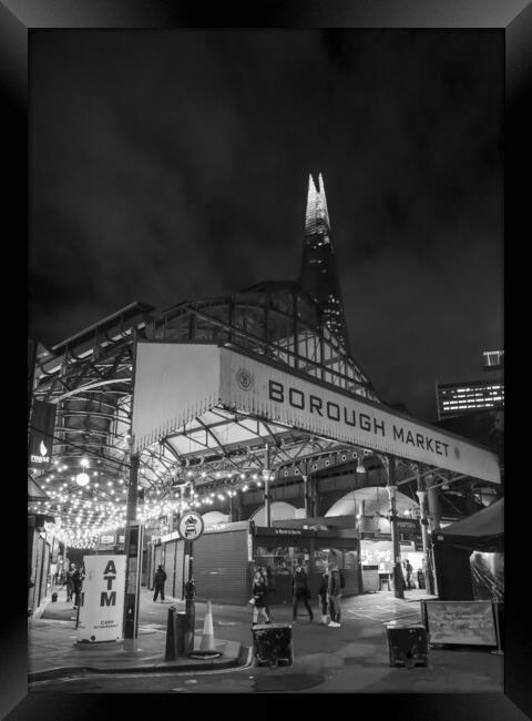 Borough Market and the Shard Framed Print by David French