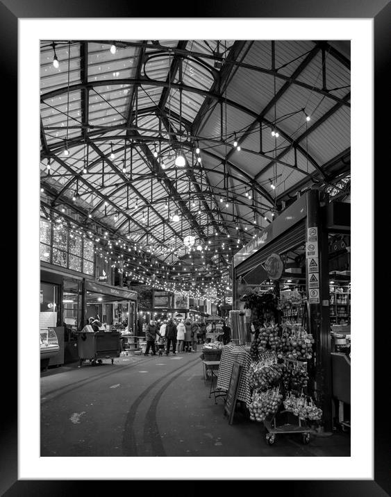 Borough Market London Framed Mounted Print by David French