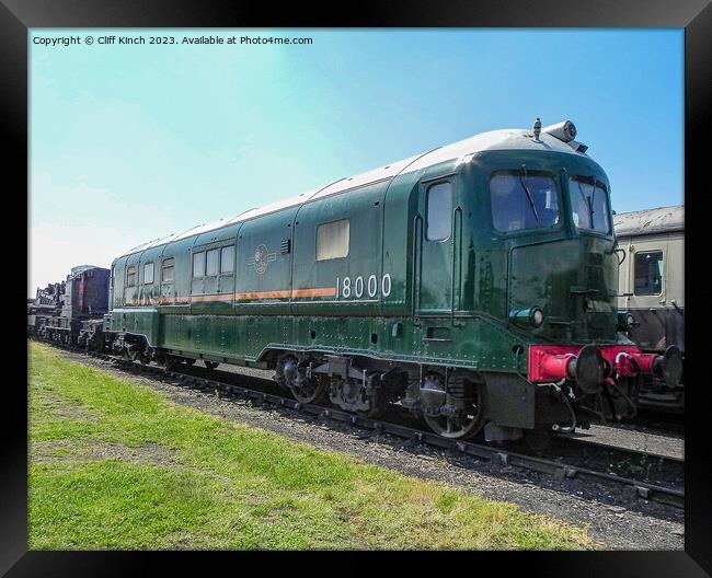 British Rail 18000 Framed Print by Cliff Kinch