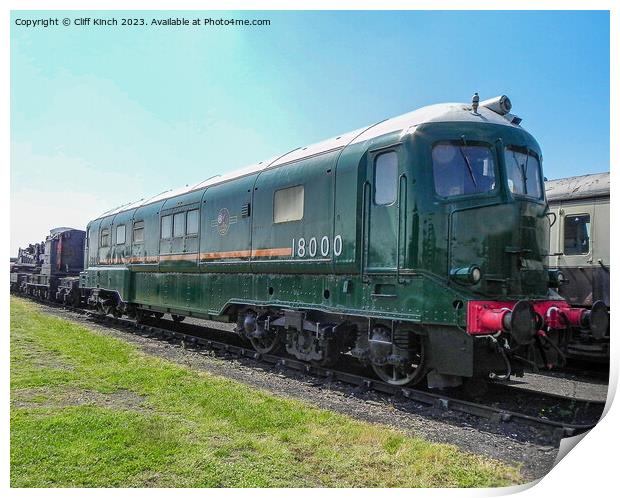 British Rail 18000 Print by Cliff Kinch