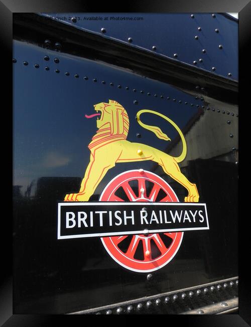 British Railways logo 1948 - 1956 Framed Print by Cliff Kinch