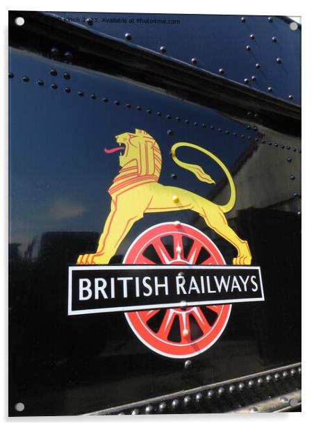 British Railways logo 1948 - 1956 Acrylic by Cliff Kinch