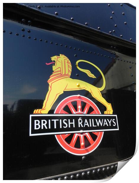 British Railways logo 1948 - 1956 Print by Cliff Kinch
