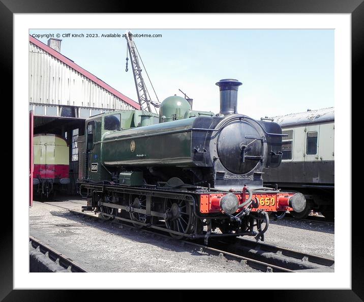 Steam train 3650 Framed Mounted Print by Cliff Kinch