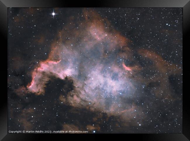The North America Nebula  Framed Print by Martin Yiannoullou