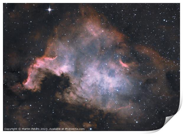The North America Nebula  Print by Martin Yiannoullou