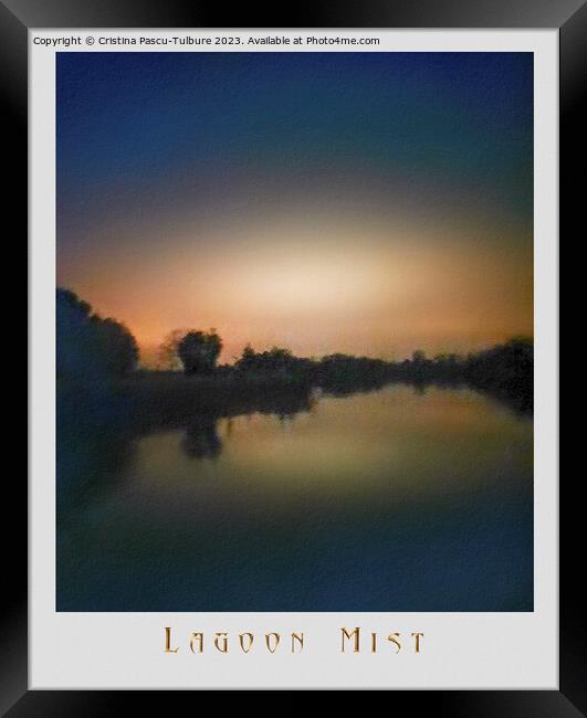Lagoon Mist Framed Print by Cristina Pascu-Tulbure