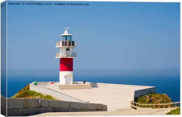 view on the ocean, costa atlantica, and the lighthouse of Cabo Ortegal Canvas Print by Kristof Bellens