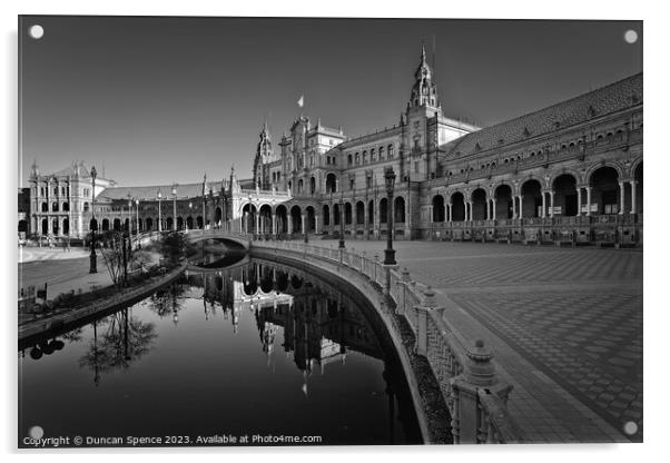 Plaza de Espania, Seville Acrylic by Duncan Spence