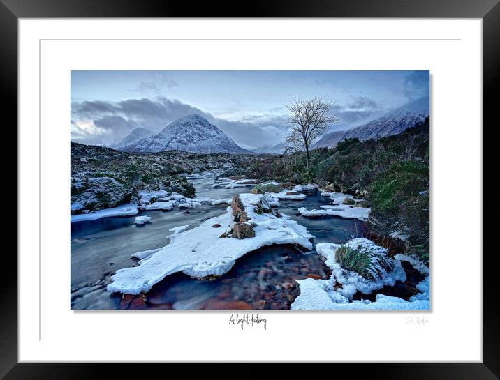 A light dusting Framed Mounted Print by JC studios LRPS ARPS
