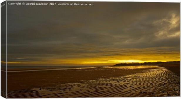Ripples in the Sand Canvas Print by George Davidson