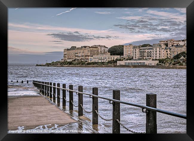 Weston seafront Framed Print by Carl Shellis
