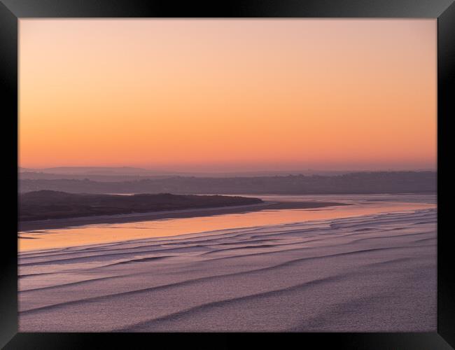 Saunton Sands Sunrise Framed Print by Tony Twyman