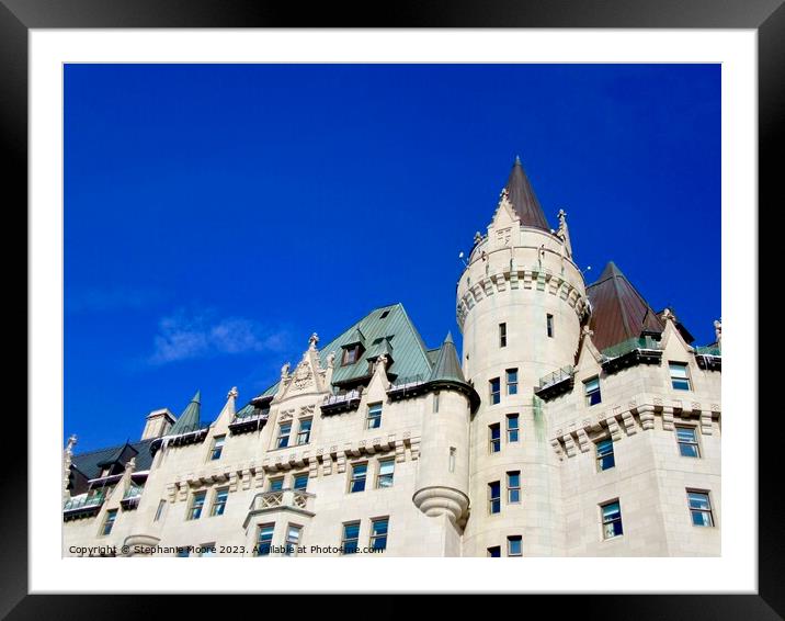 The Chateau Laurier Hotel, Ottawa, ON Framed Mounted Print by Stephanie Moore
