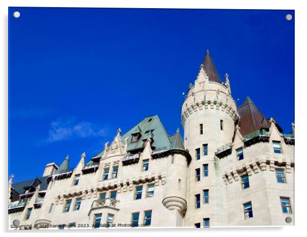 The Chateau Laurier Hotel, Ottawa, ON Acrylic by Stephanie Moore
