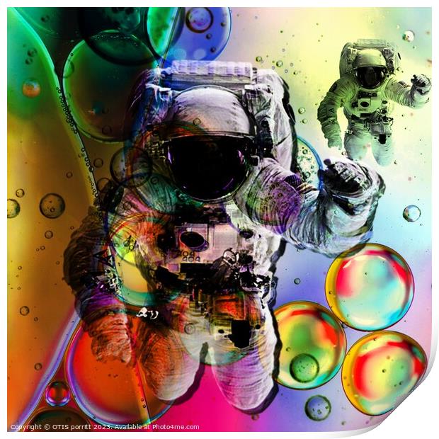 SPACE AGE AND TIME ZONE DISCOVERY 2 Print by OTIS PORRITT