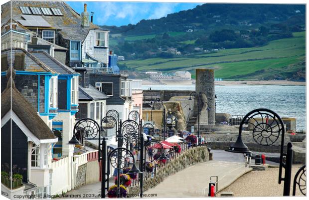 Lyme Regis Canvas Print by Alison Chambers