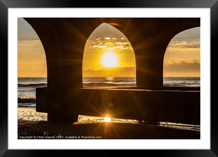 The church of the sea Framed Mounted Print by Chris Haynes