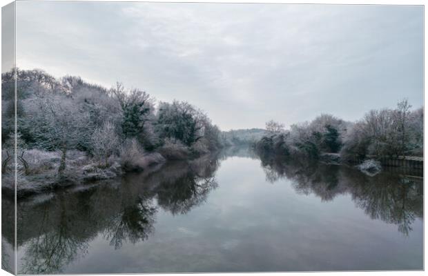 Still on the River Don Canvas Print by Apollo Aerial Photography