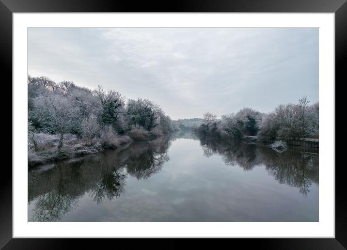 Still on the River Don Framed Mounted Print by Apollo Aerial Photography