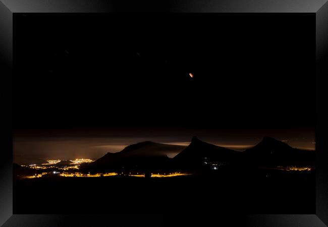 Nighttime long exposure on Tenerife Framed Print by Phil Crean