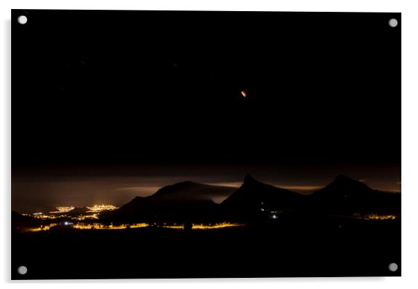 Nighttime long exposure on Tenerife Acrylic by Phil Crean