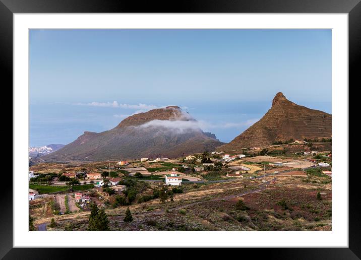 Roque del Conde and Imoque Tenerife Framed Mounted Print by Phil Crean