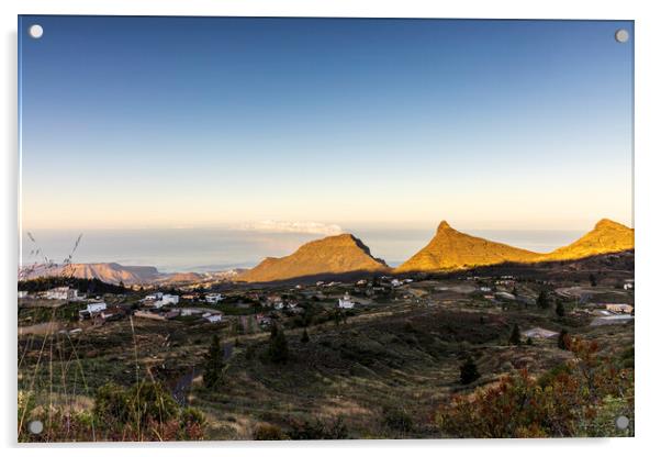 Tenerife dawn light Acrylic by Phil Crean