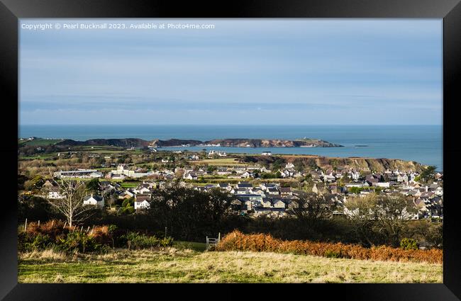 Morfa Nefyn and Porth Dinllaen on Llyn Peninsula  Framed Print by Pearl Bucknall