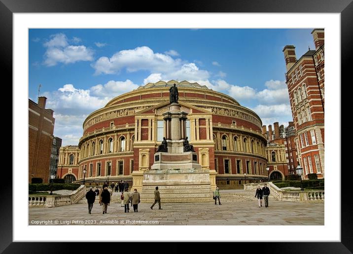 Grandeur of the Royal Albert Hall Framed Mounted Print by Luigi Petro