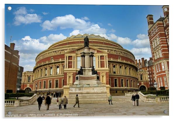 Grandeur of the Royal Albert Hall Acrylic by Luigi Petro