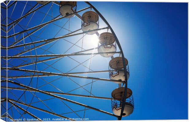 Norway Bergen Ferris wheel amusement Fair ground ride  Canvas Print by Spotmatik 
