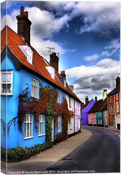 Bridge Street Bungay Canvas Print by Darren Burroughs