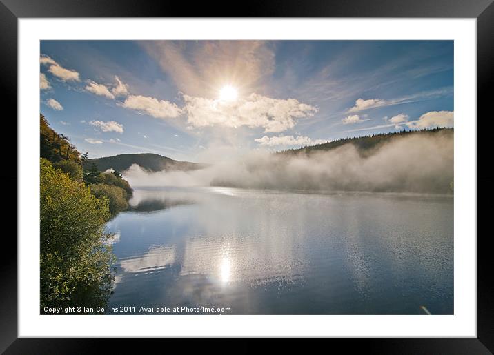 Burning off the mist Framed Mounted Print by Ian Collins