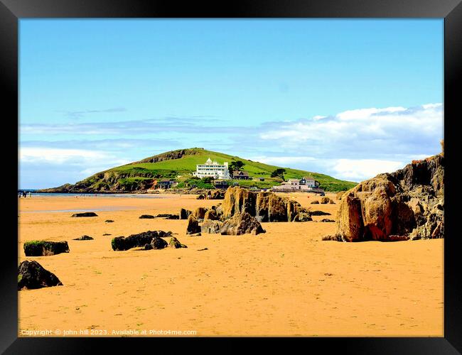 Burgh Island, Devon. Framed Print by john hill