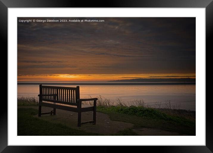 Seat with a View Framed Mounted Print by George Davidson