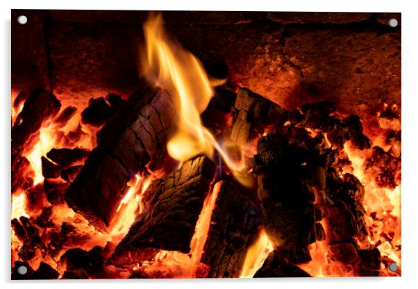 Fiery Embers Acrylic by Glen Allen