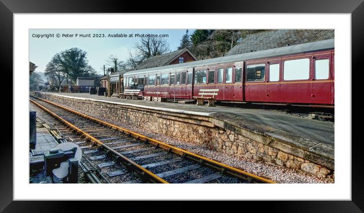 Staverton Railway Station Framed Mounted Print by Peter F Hunt