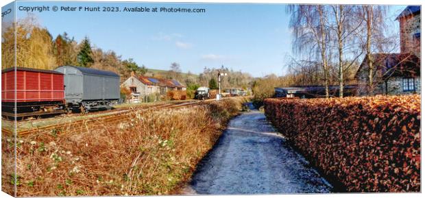 Staverton A Rural Scene Canvas Print by Peter F Hunt