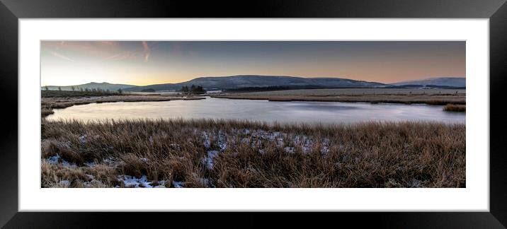 Winter in the Brecon Beacons National Park Framed Mounted Print by Leighton Collins
